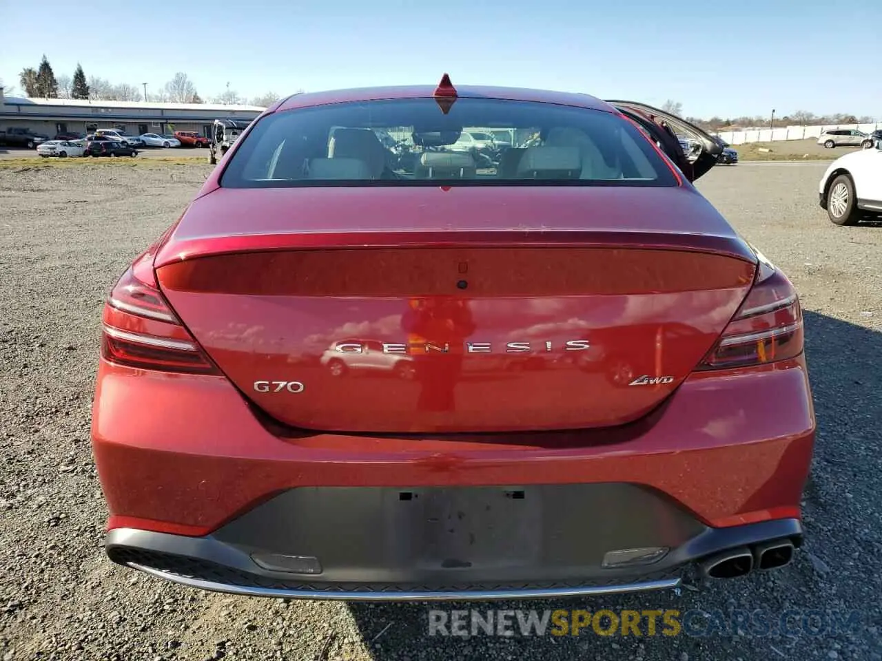 6 Photograph of a damaged car KMTG34TA1PU123716 GENESIS G70 BASE 2023