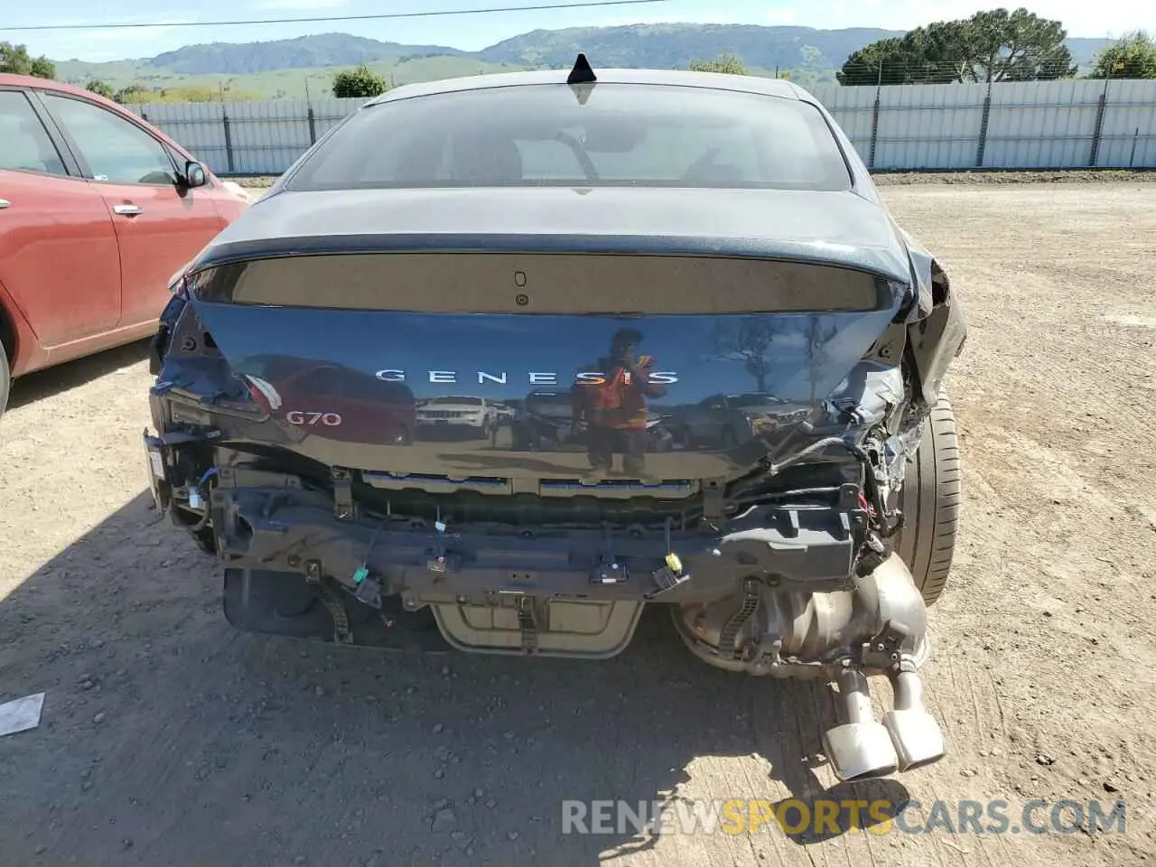 6 Photograph of a damaged car KMTG34TA7PU105270 GENESIS G70 BASE 2023