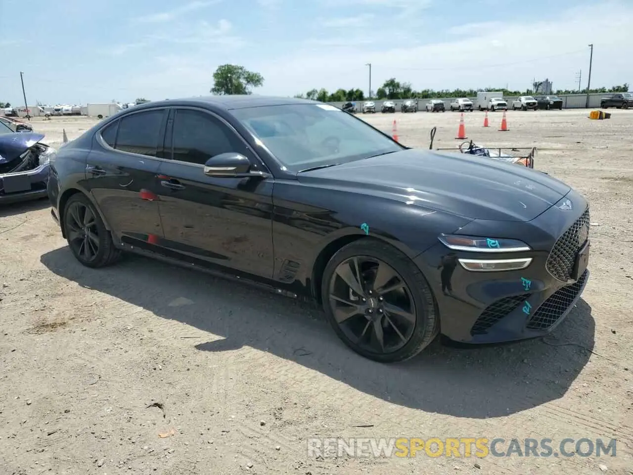 4 Фотография поврежденного автомобиля KMTG34TA8PU126872 GENESIS G70 BASE 2023