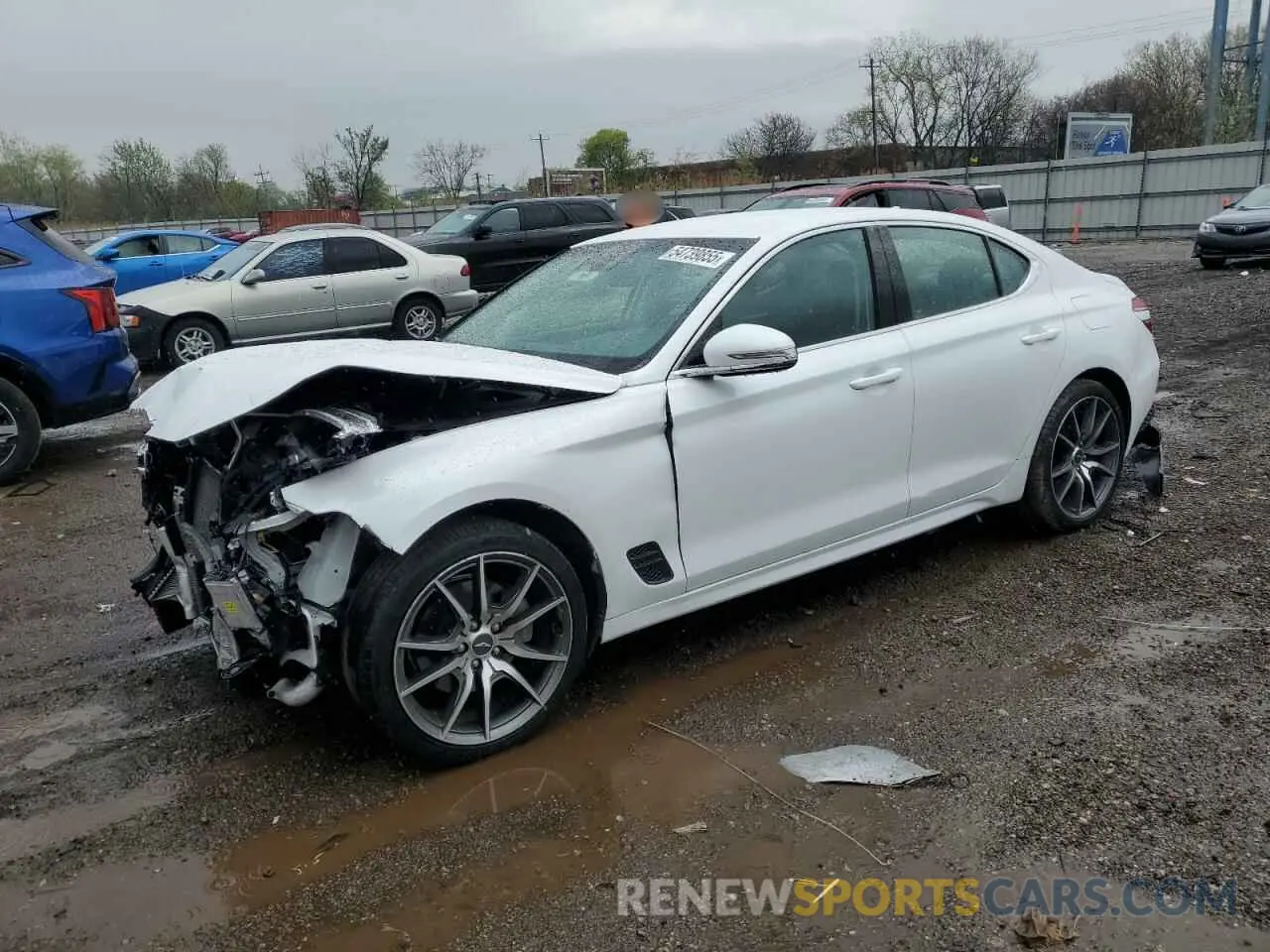 1 Photograph of a damaged car KMTG34TA9PU123771 GENESIS G70 BASE 2023