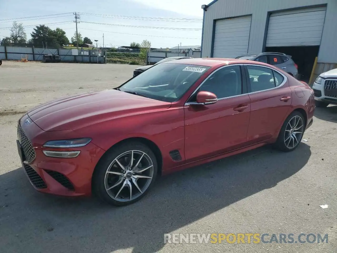 1 Photograph of a damaged car KMTG34TAXPU123732 GENESIS G70 BASE 2023