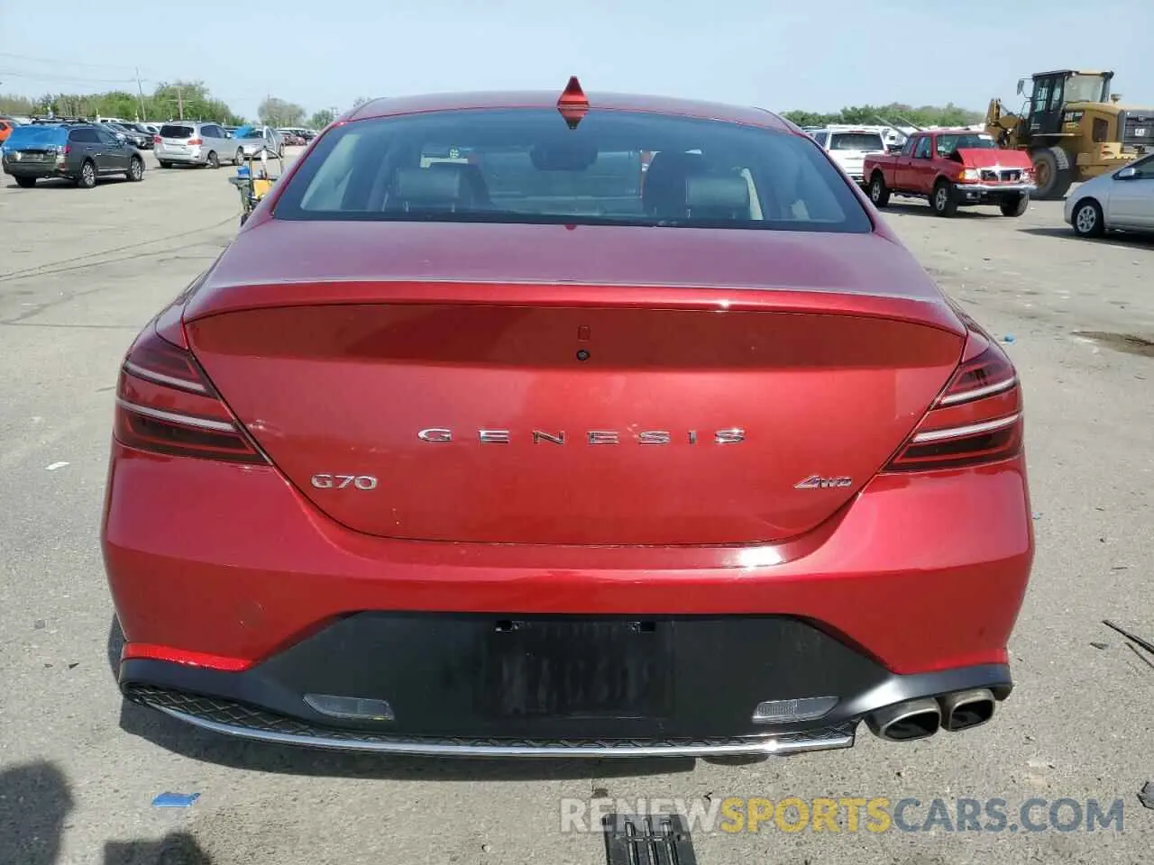6 Photograph of a damaged car KMTG34TAXPU123732 GENESIS G70 BASE 2023