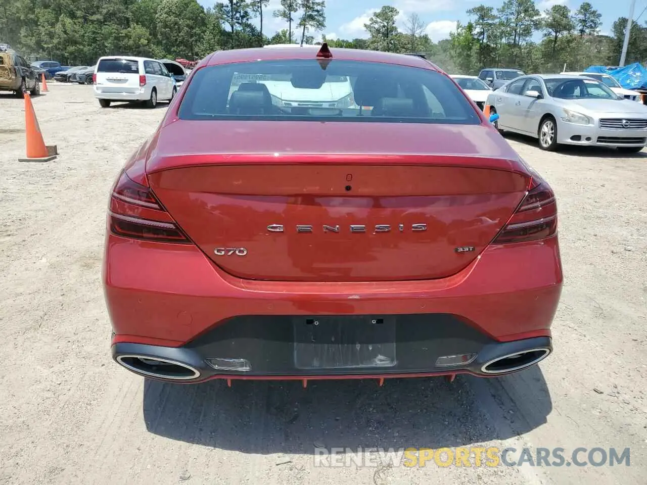 6 Photograph of a damaged car KMTG54TE0PU114499 GENESIS G70 BASE 2023