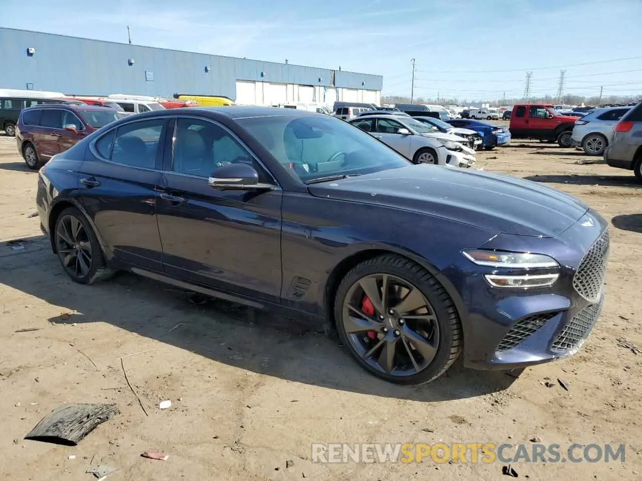 4 Photograph of a damaged car KMTG54TE1PU134177 GENESIS G70 BASE 2023