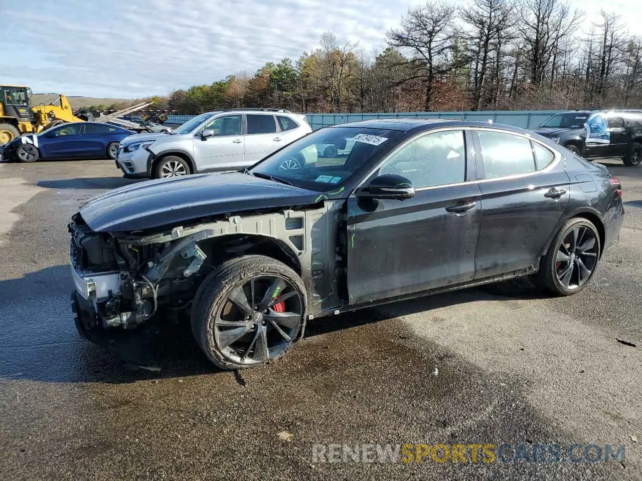 1 Photograph of a damaged car KMTG54TE4PU122153 GENESIS G70 BASE 2023