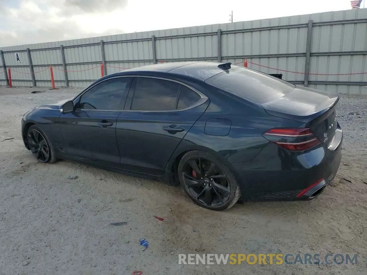 2 Фотография поврежденного автомобиля KMTG54TE8PU121765 GENESIS G70 BASE 2023