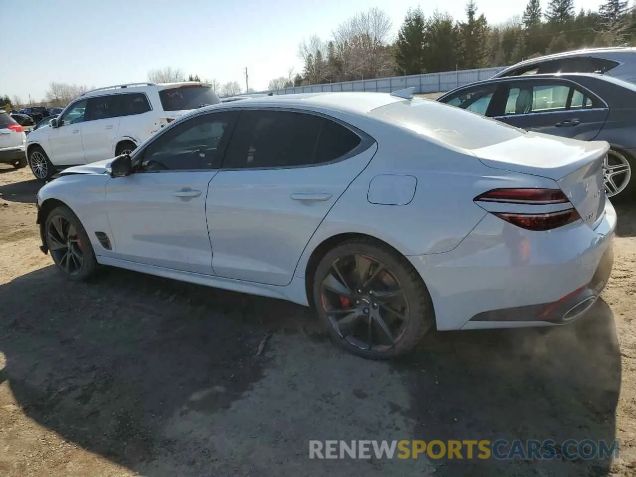 2 Photograph of a damaged car KMTG54TE9PU110080 GENESIS G70 BASE 2023