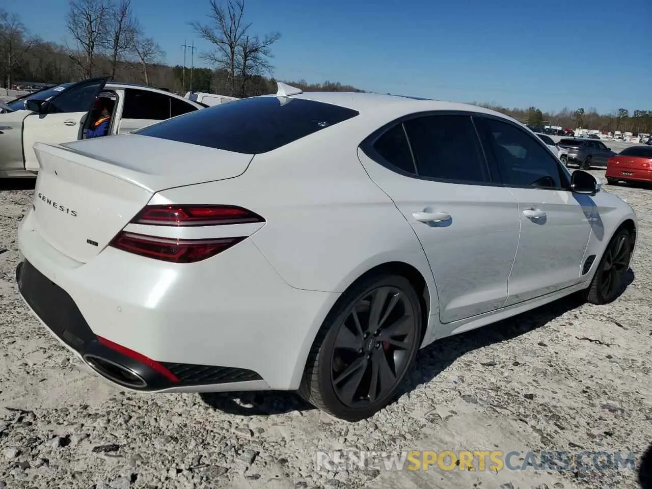 3 Photograph of a damaged car KMTG54TEXPU125509 GENESIS G70 BASE 2023