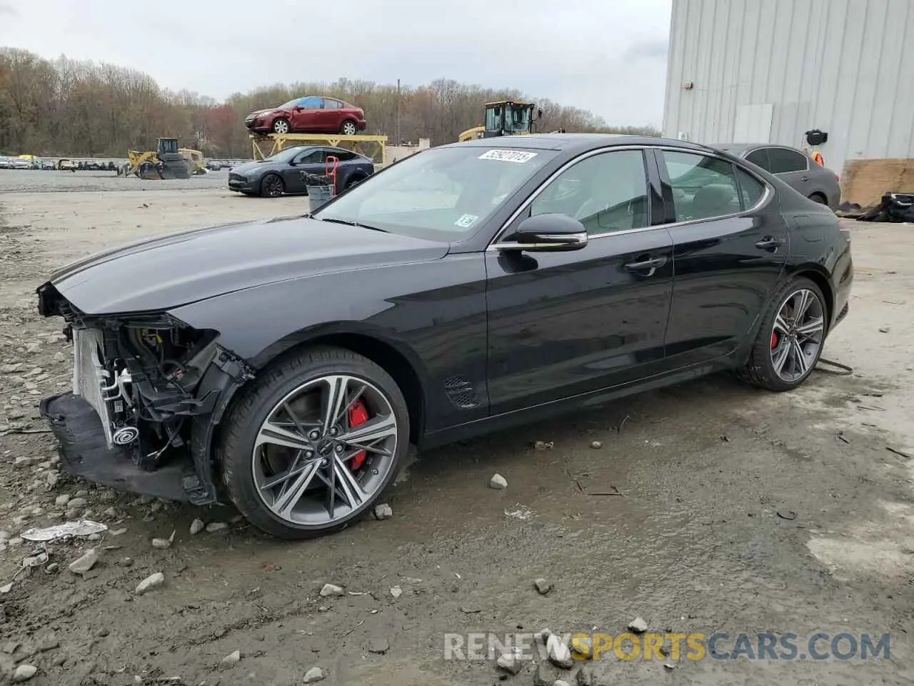 1 Фотография поврежденного автомобиля KMTG34SC0RU136639 GENESIS G70 BASE 2024