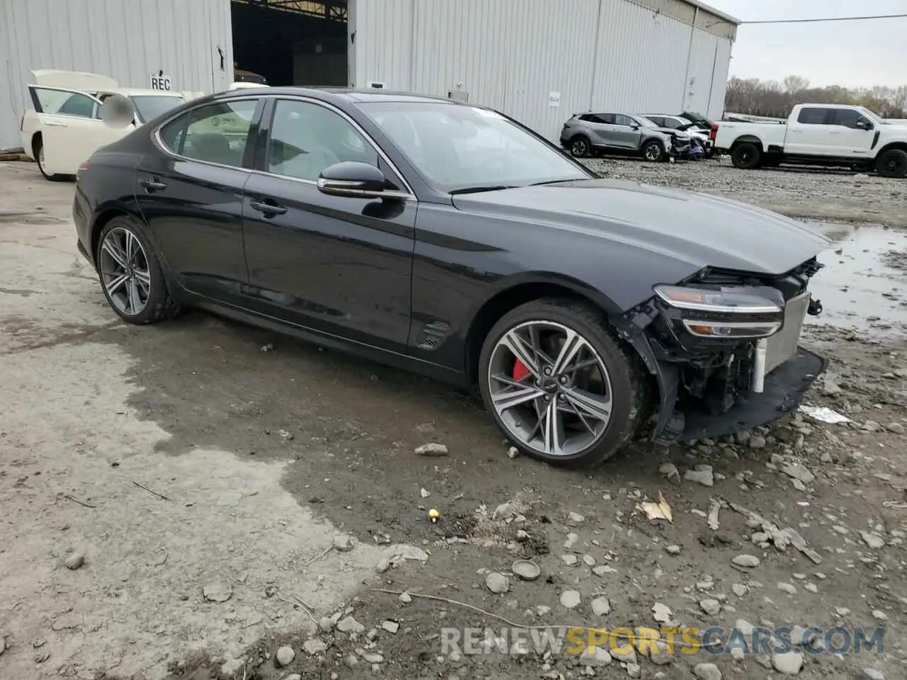 4 Фотография поврежденного автомобиля KMTG34SC0RU136639 GENESIS G70 BASE 2024