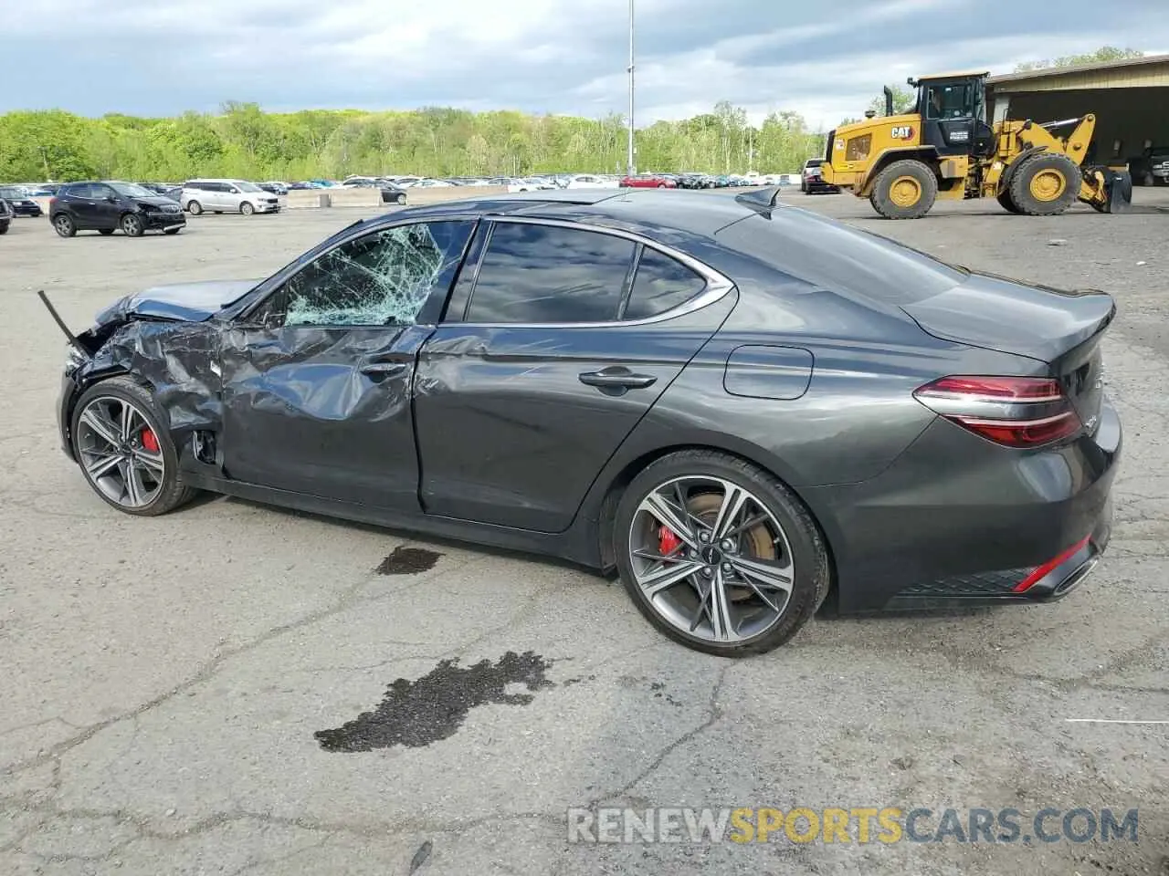 2 Photograph of a damaged car KMTG34SCXRU141623 GENESIS G70 BASE 2024