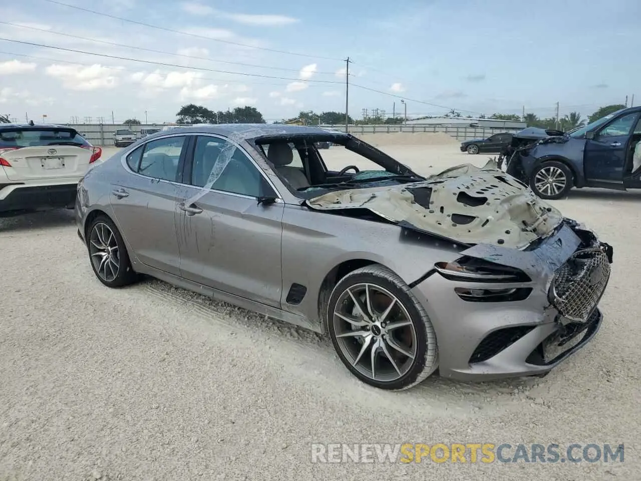 4 Photograph of a damaged car KMTG34SC3SU144398 GENESIS G70 BASE 2025