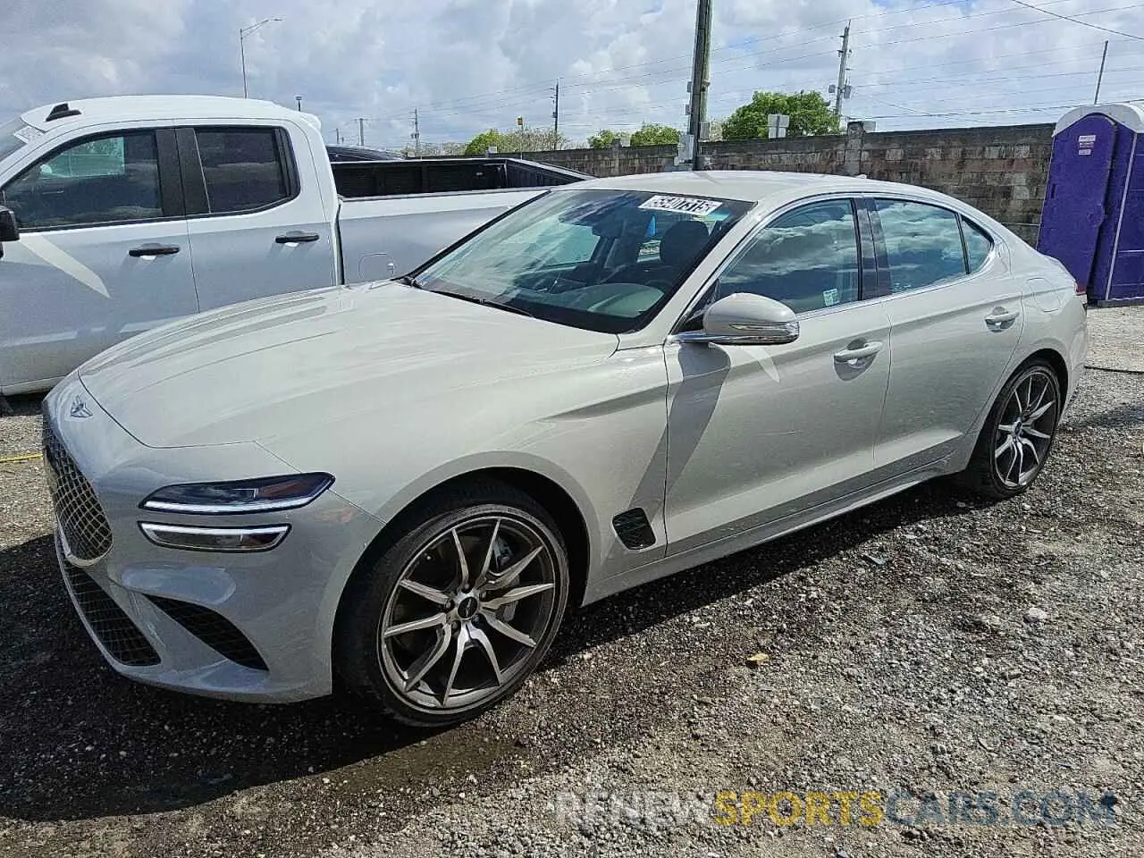 1 Photograph of a damaged car KMTG34SC6SU152947 GENESIS G70 BASE 2025