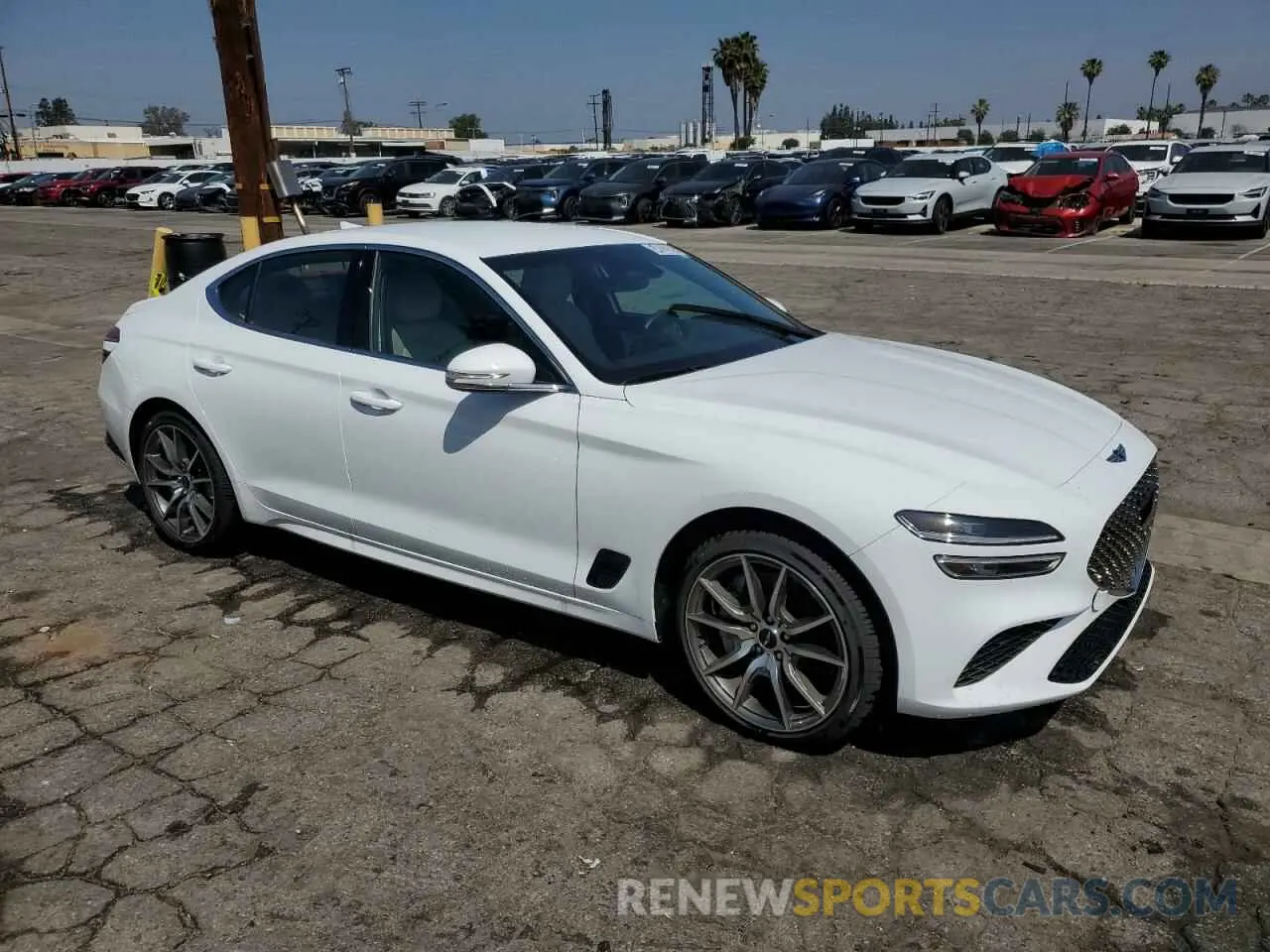 4 Photograph of a damaged car KMTG34SC7SU149426 GENESIS G70 BASE 2025