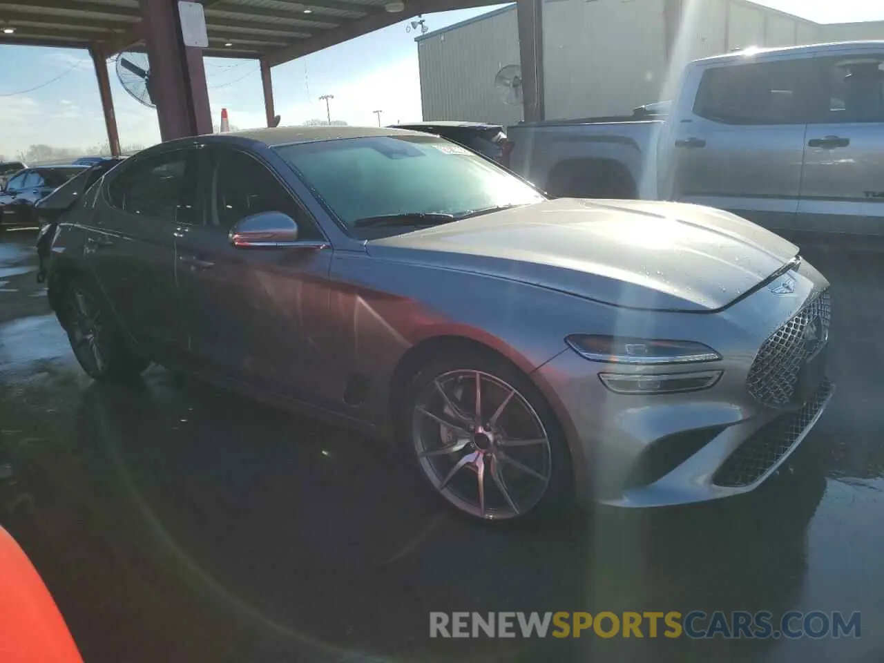 4 Photograph of a damaged car KMTG34SC9SU154000 GENESIS G70 BASE 2025