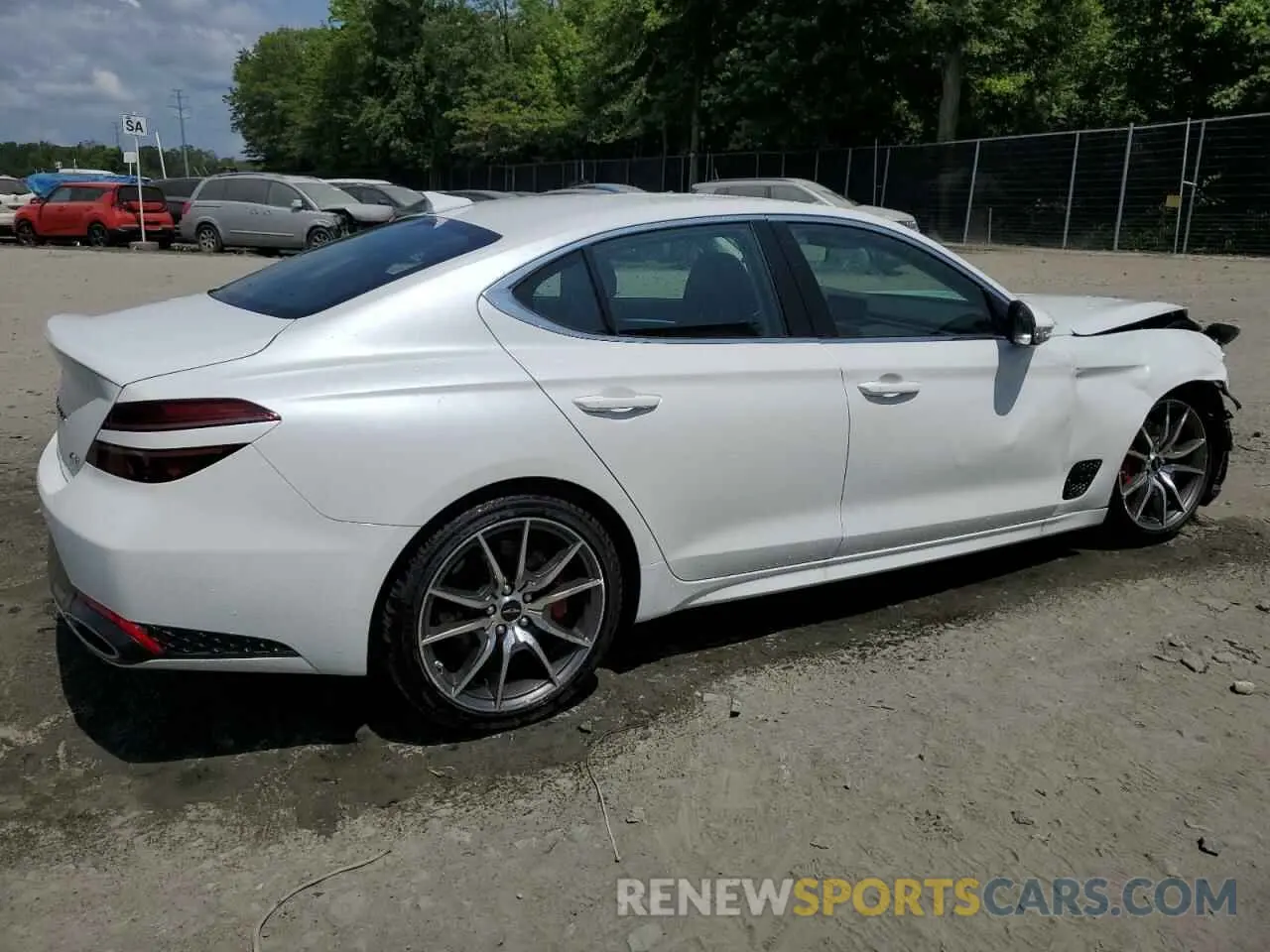 3 Photograph of a damaged car KMTG34SC9SU156684 GENESIS G70 BASE 2025