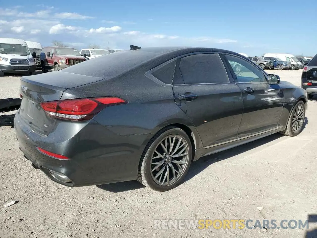 3 Photograph of a damaged car KMHGN4JE9KU299822 GENESIS G80 2019