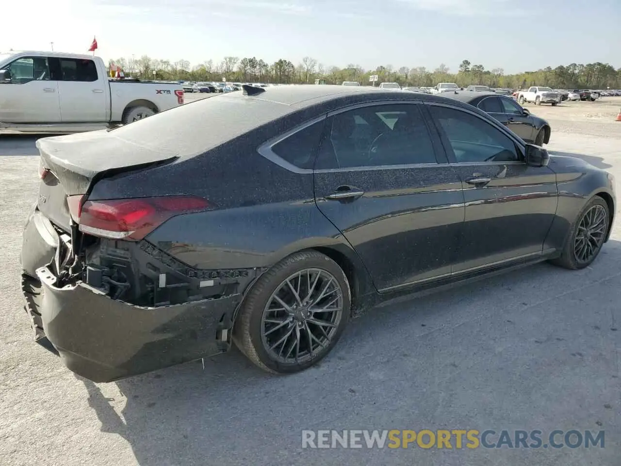 3 Фотография поврежденного автомобиля KMTFN4JB0KU327028 GENESIS G80 2019
