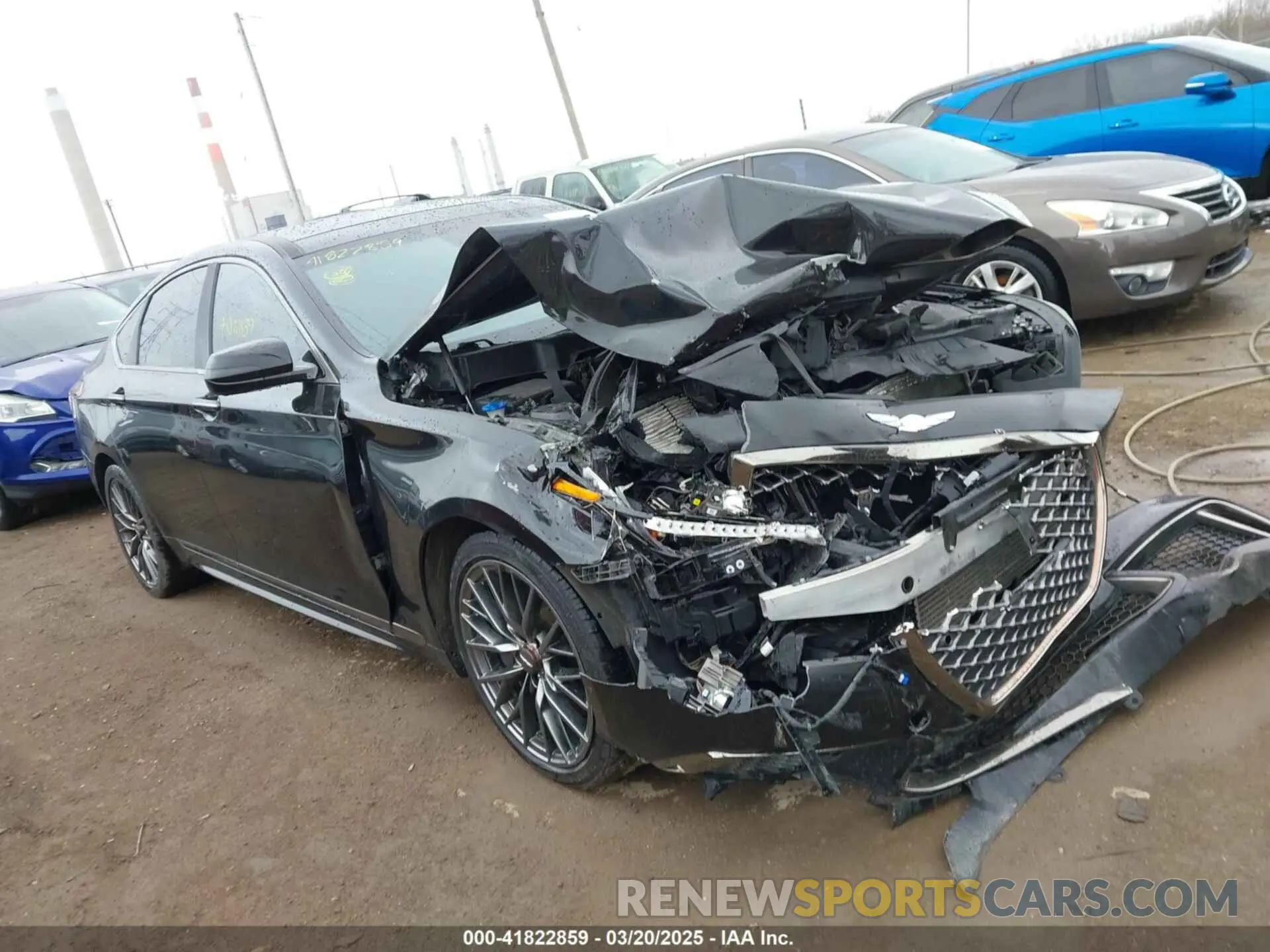 1 Фотография поврежденного автомобиля KMTFN4JB9KU321079 GENESIS G80 2019