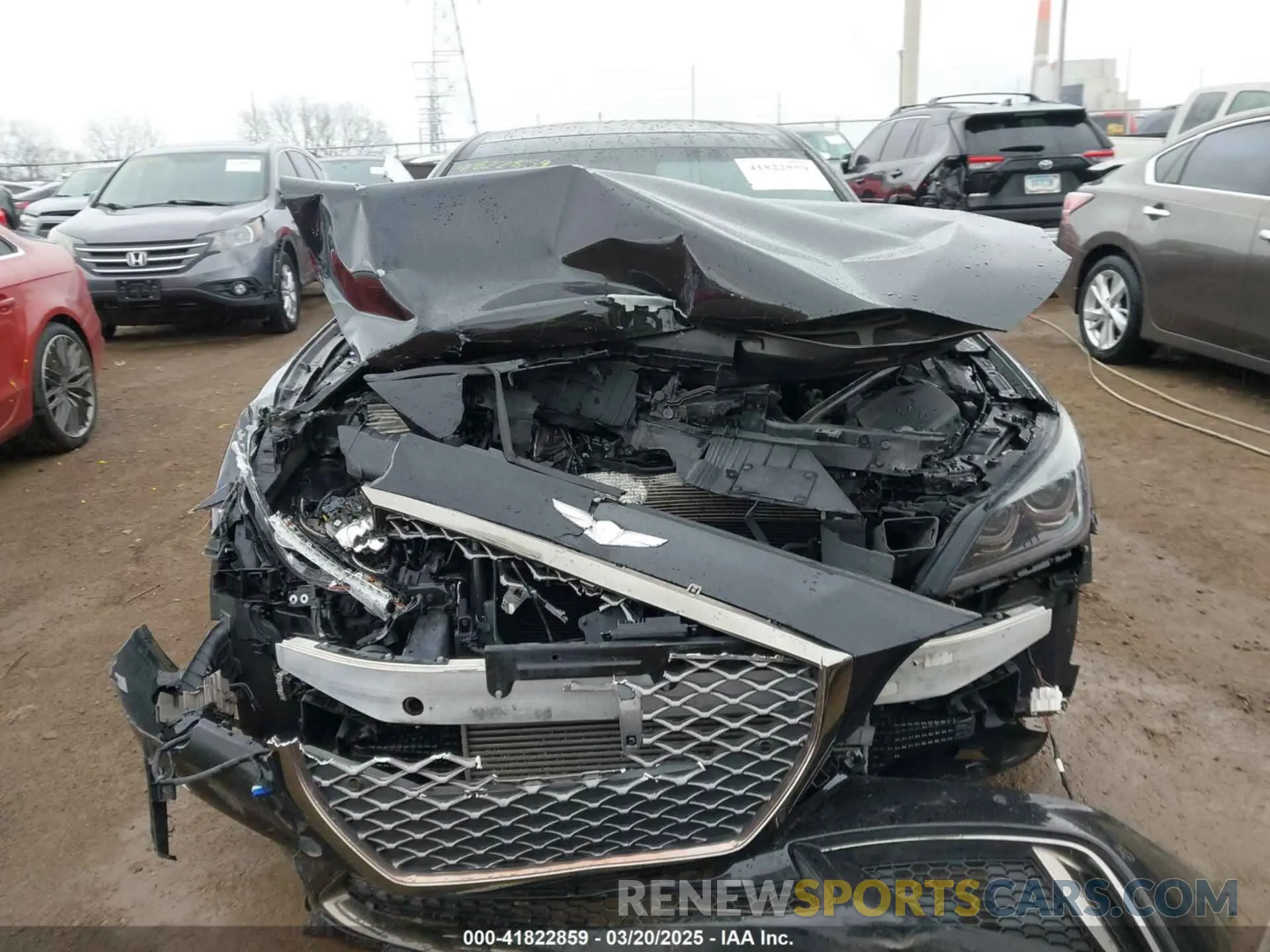 12 Фотография поврежденного автомобиля KMTFN4JB9KU321079 GENESIS G80 2019