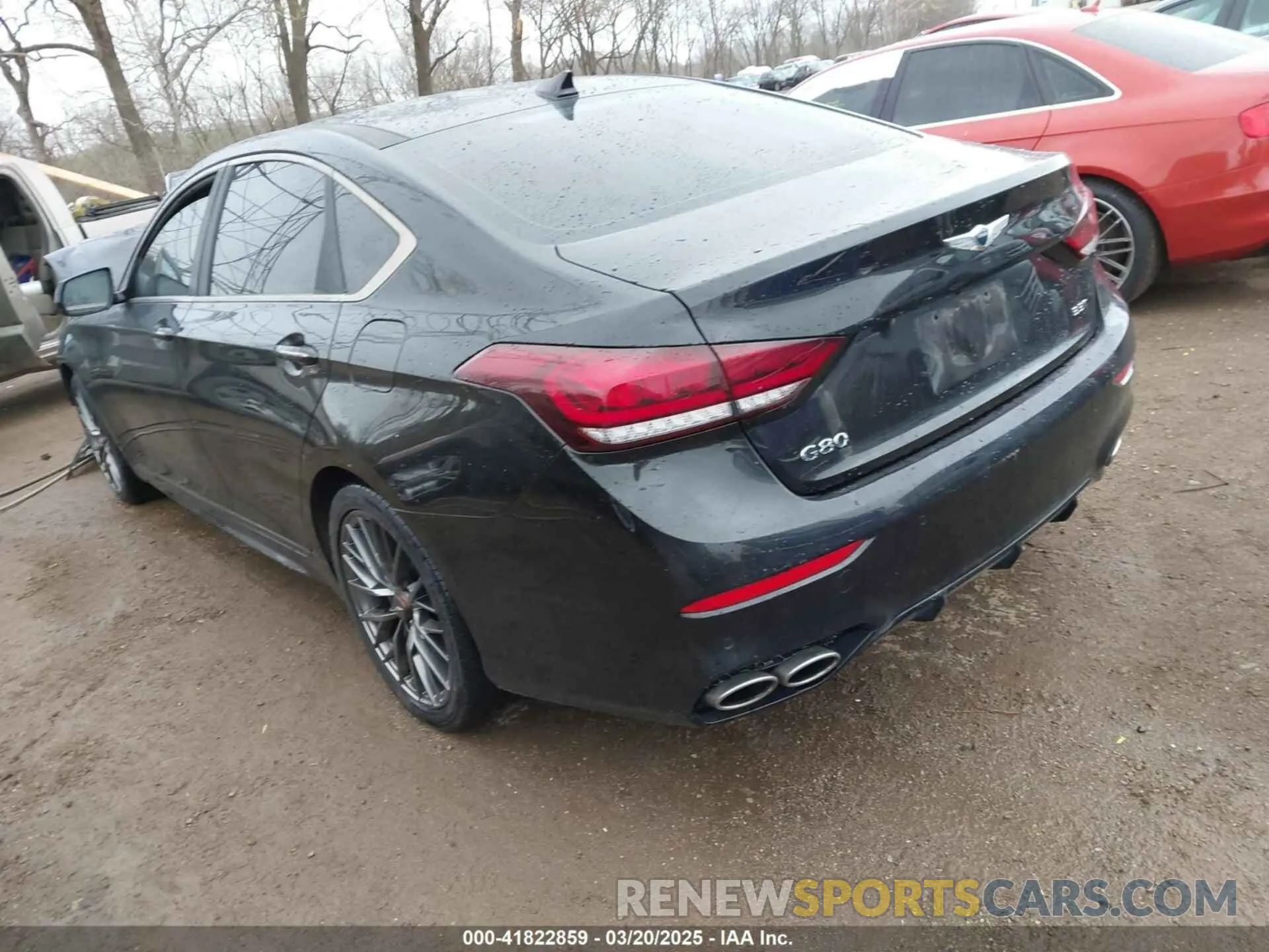 3 Фотография поврежденного автомобиля KMTFN4JB9KU321079 GENESIS G80 2019