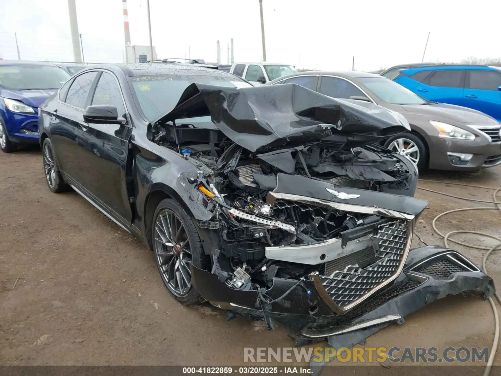 6 Фотография поврежденного автомобиля KMTFN4JB9KU321079 GENESIS G80 2019