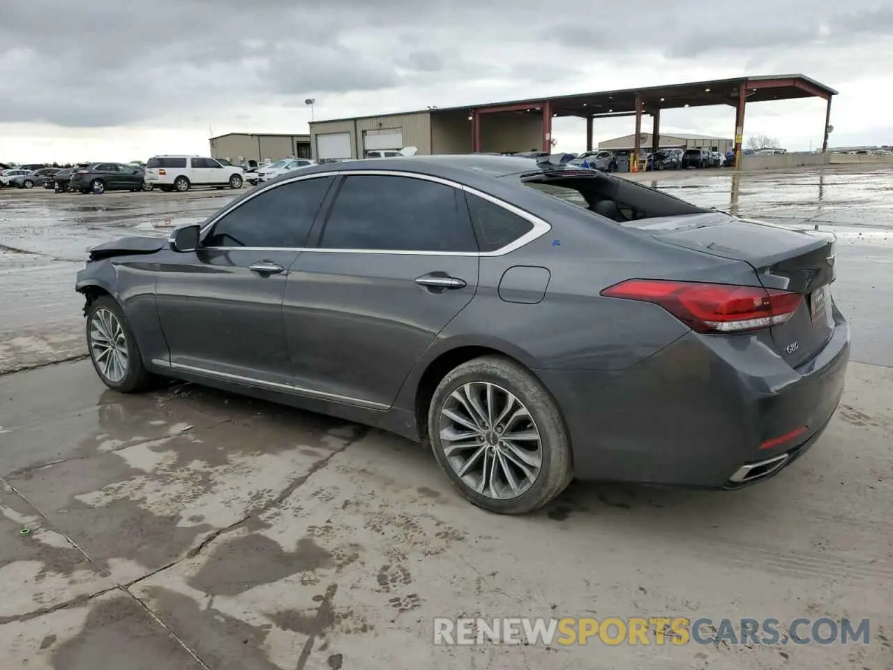 2 Фотография поврежденного автомобиля KMTFN4JEXKU306519 GENESIS G80 2019