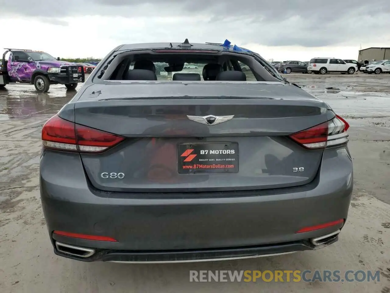 6 Фотография поврежденного автомобиля KMTFN4JEXKU306519 GENESIS G80 2019