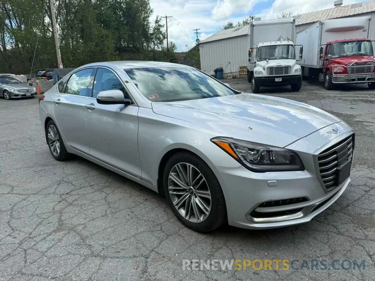 1 Photograph of a damaged car KMTFN4JEXKU309825 GENESIS G80 2019