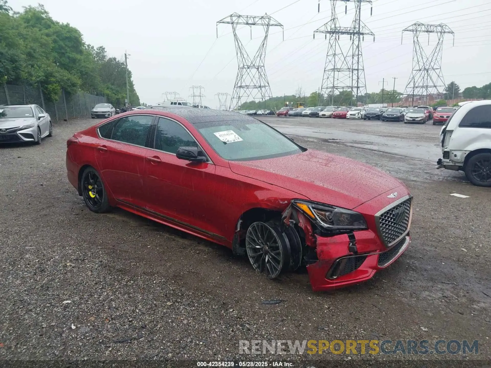 1 Photograph of a damaged car KMTFN4JB4LU331052 GENESIS G80 2020
