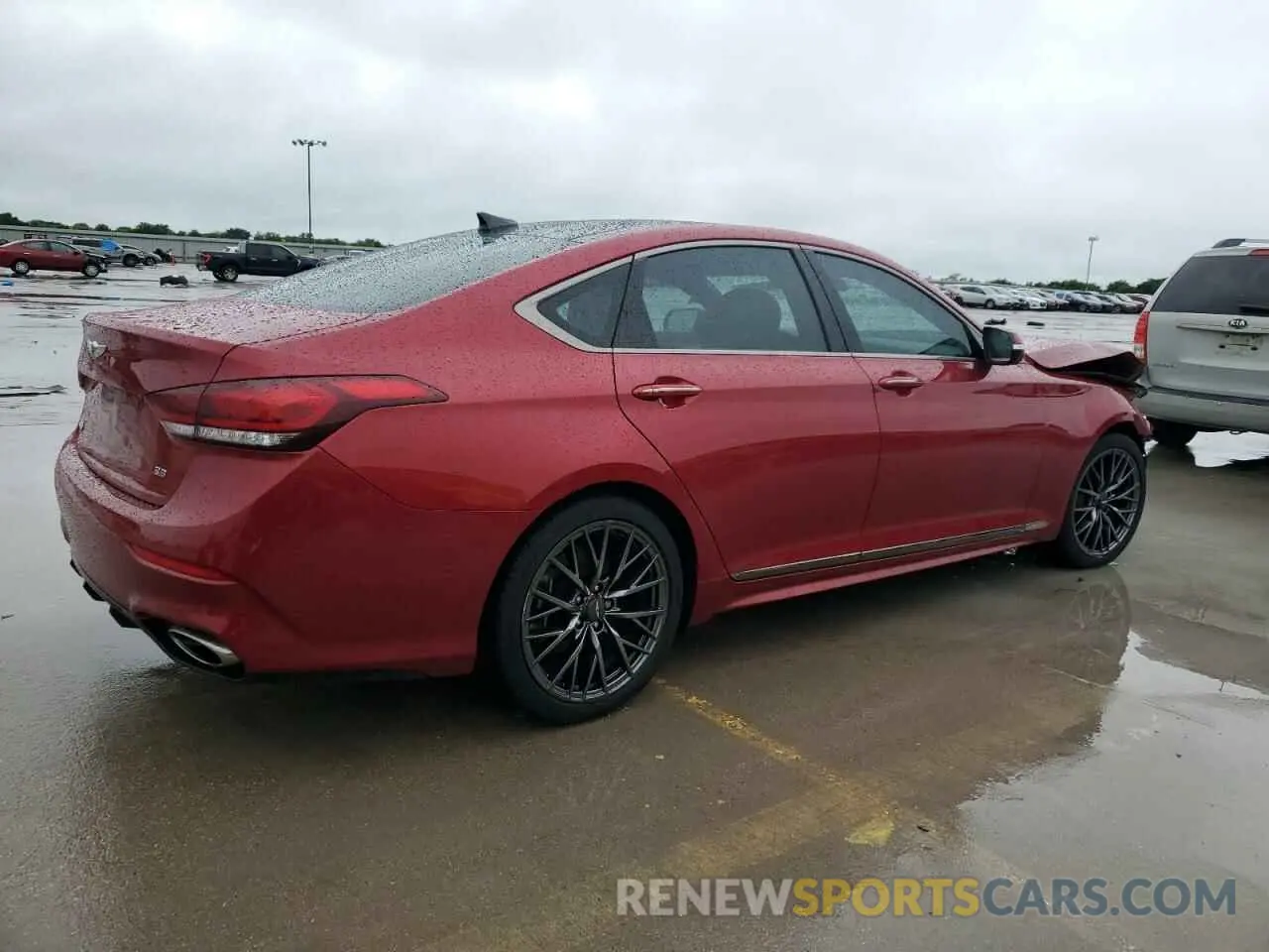 3 Фотография поврежденного автомобиля KMTFN4JE4LU328954 GENESIS G80 2020