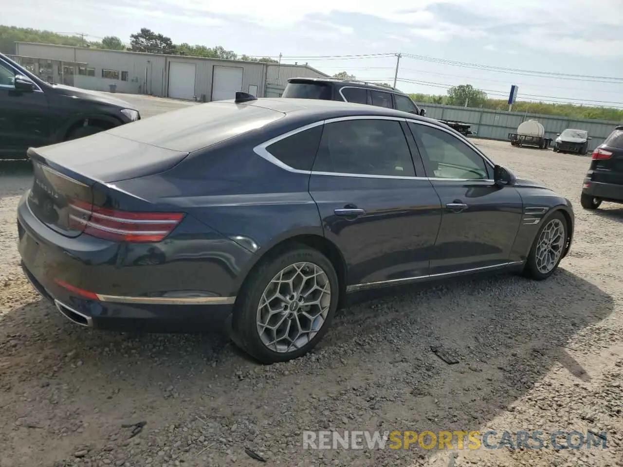 3 Фотография поврежденного автомобиля KMTGB4SC2MU082711 GENESIS G80 2021