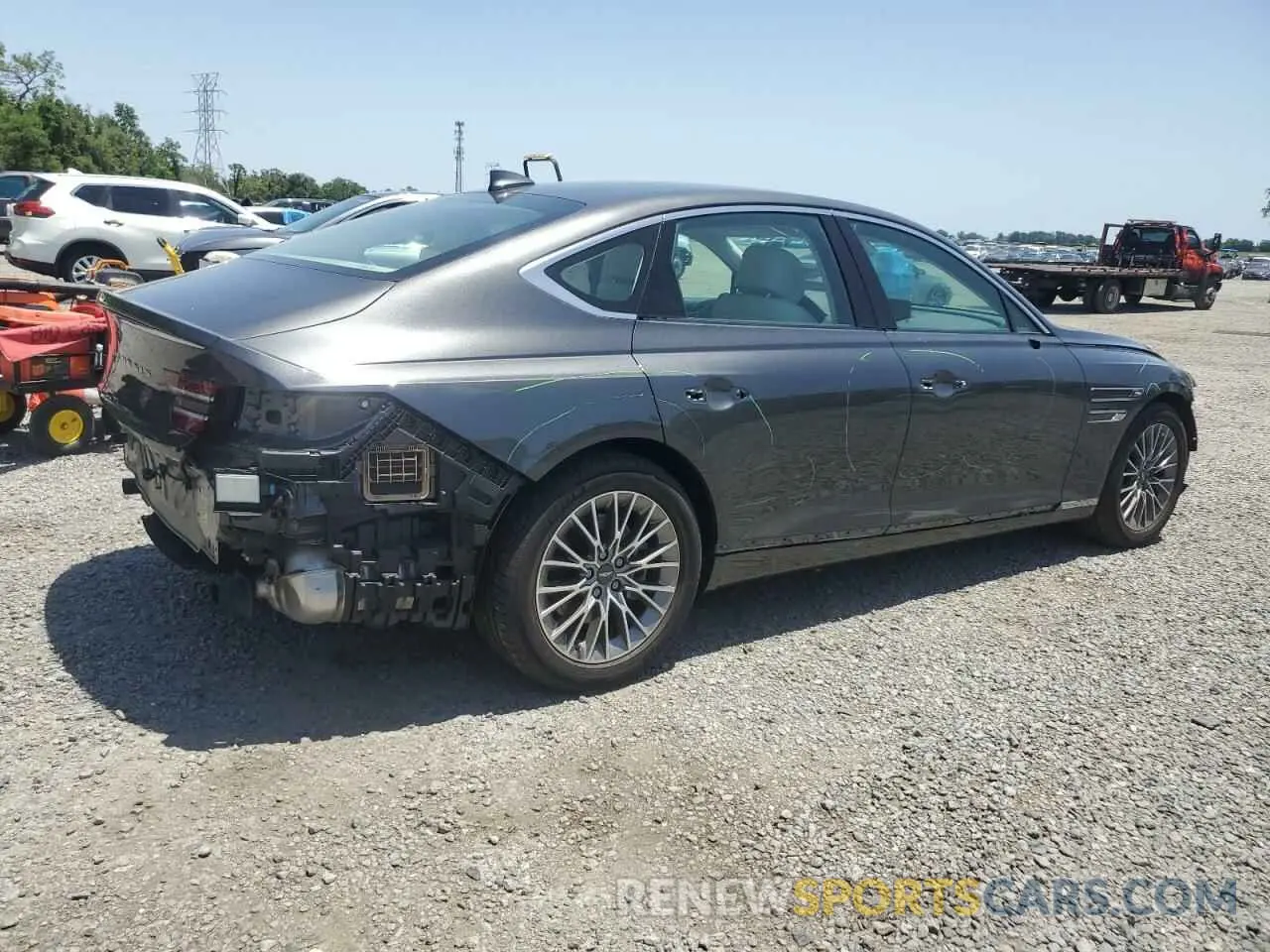 3 Photograph of a damaged car KMTGB4SC5MU082511 GENESIS G80 2021