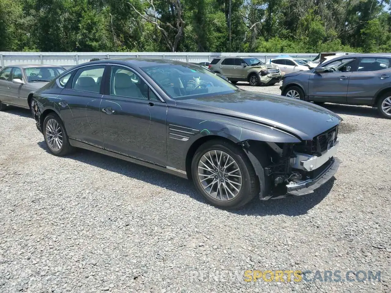 4 Photograph of a damaged car KMTGB4SC5MU082511 GENESIS G80 2021