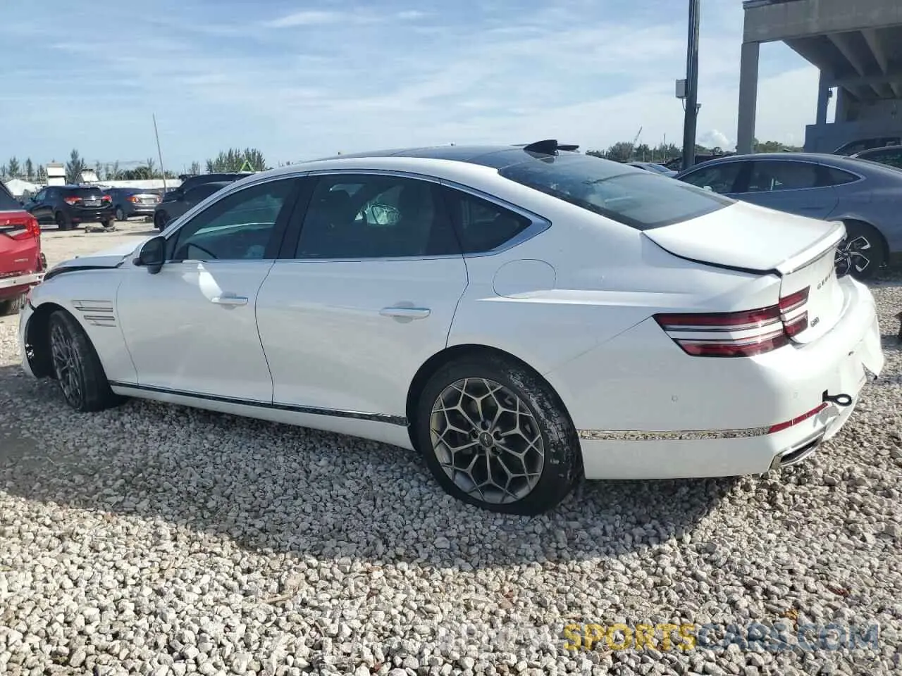 2 Фотография поврежденного автомобиля KMTGB4SC8MU044111 GENESIS G80 2021
