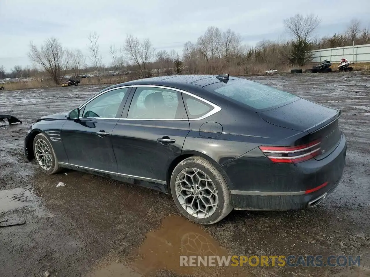 2 Photograph of a damaged car KMTGB4SC8MU078145 GENESIS G80 2021