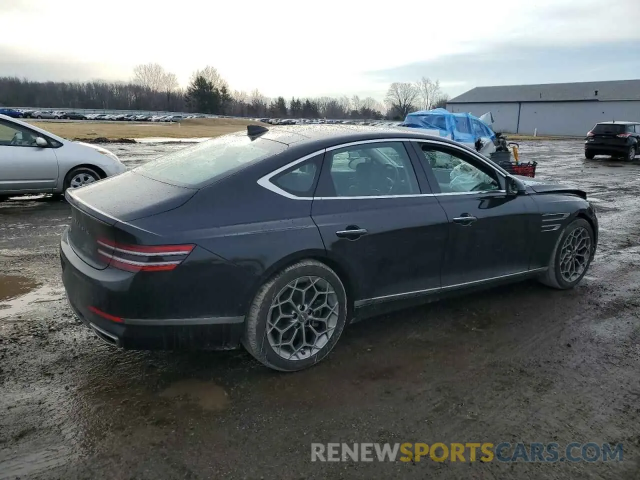 3 Photograph of a damaged car KMTGB4SC8MU078145 GENESIS G80 2021