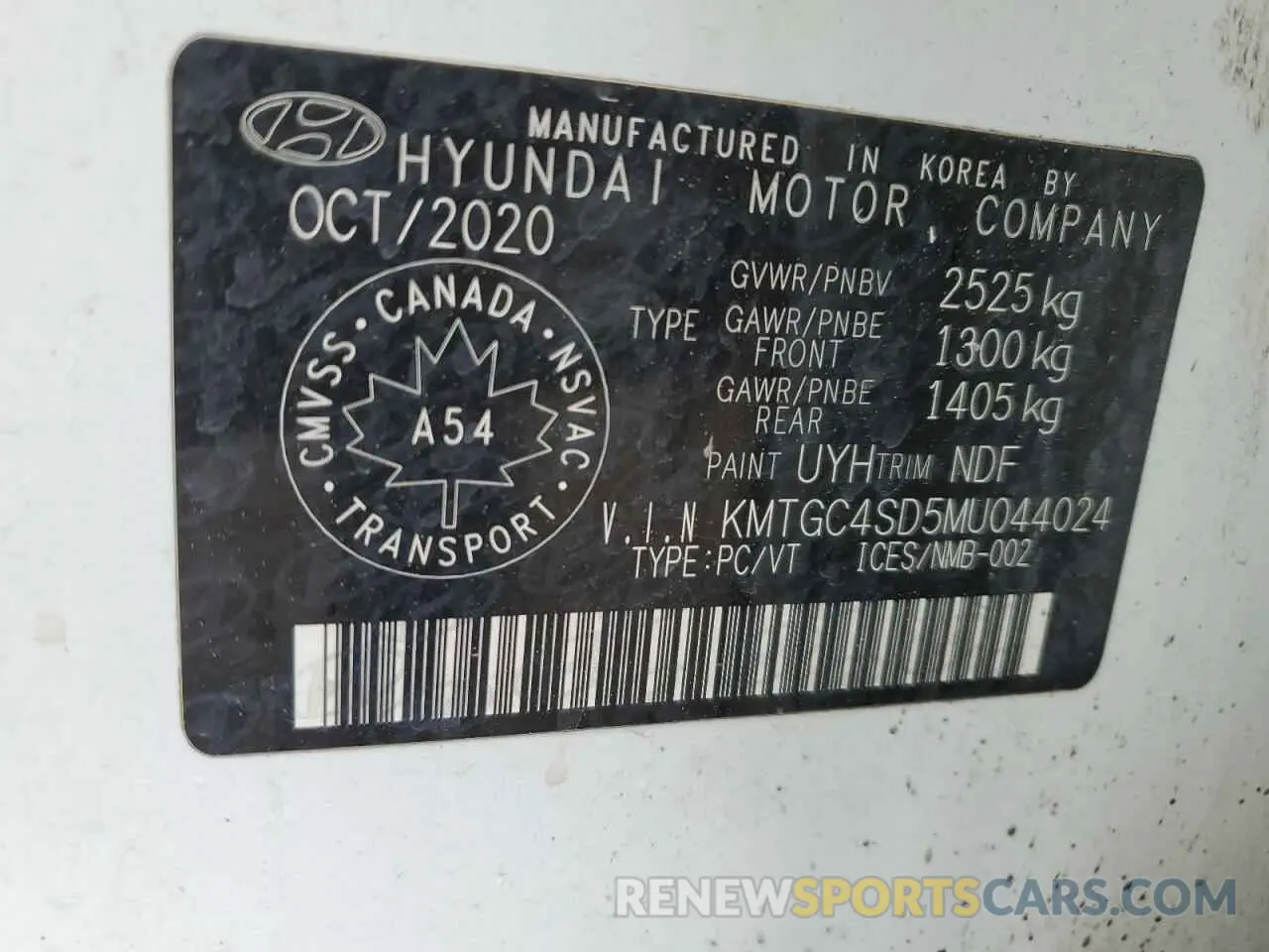 12 Фотография поврежденного автомобиля KMTGC4SD5MU044024 GENESIS G80 2021