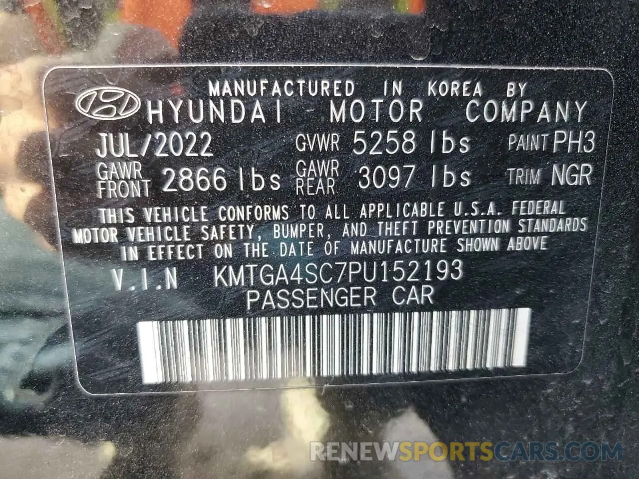 12 Фотография поврежденного автомобиля KMTGA4SC7PU152193 GENESIS G80 2023