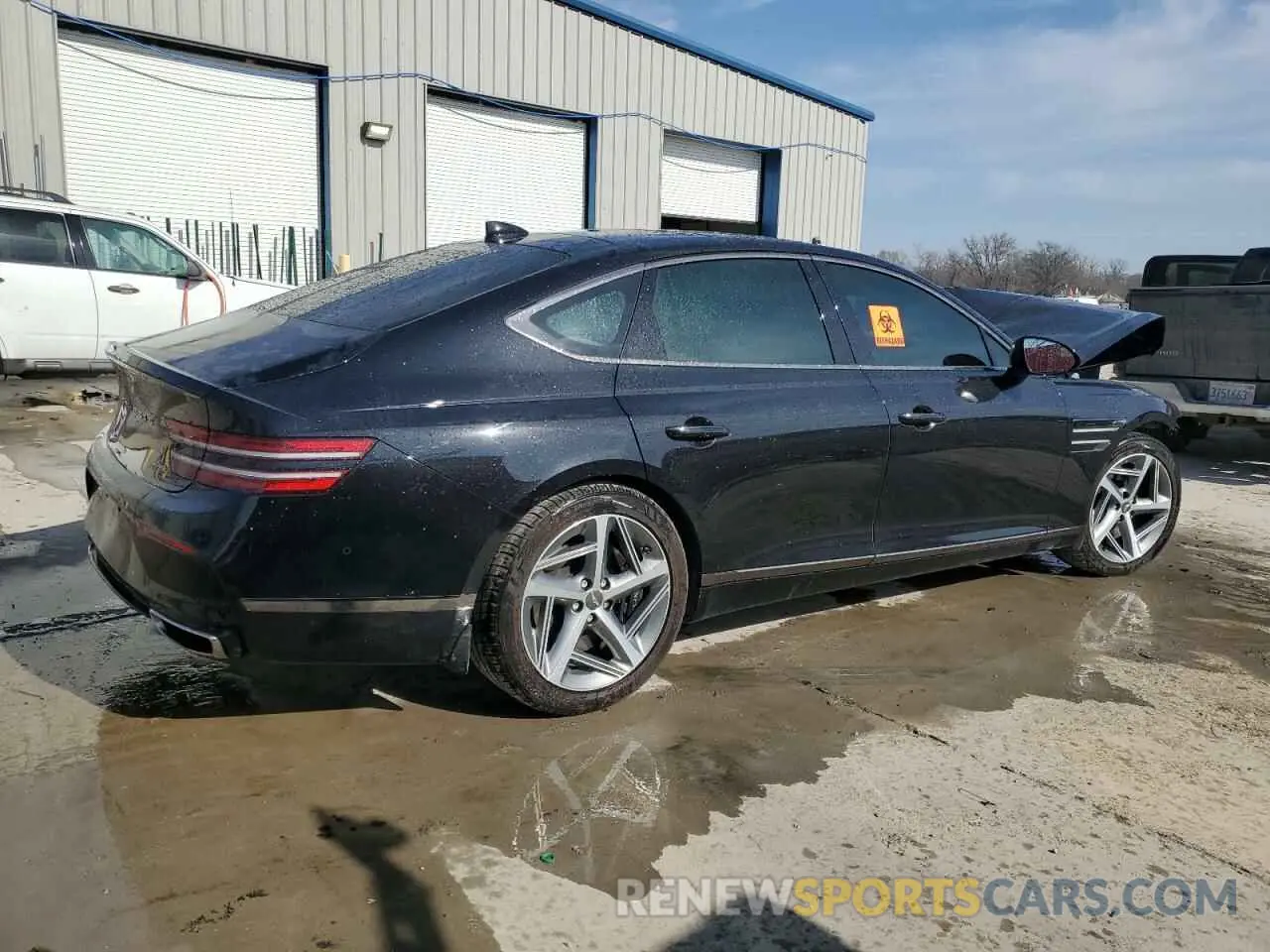 3 Фотография поврежденного автомобиля KMTGA4SC7PU152193 GENESIS G80 2023