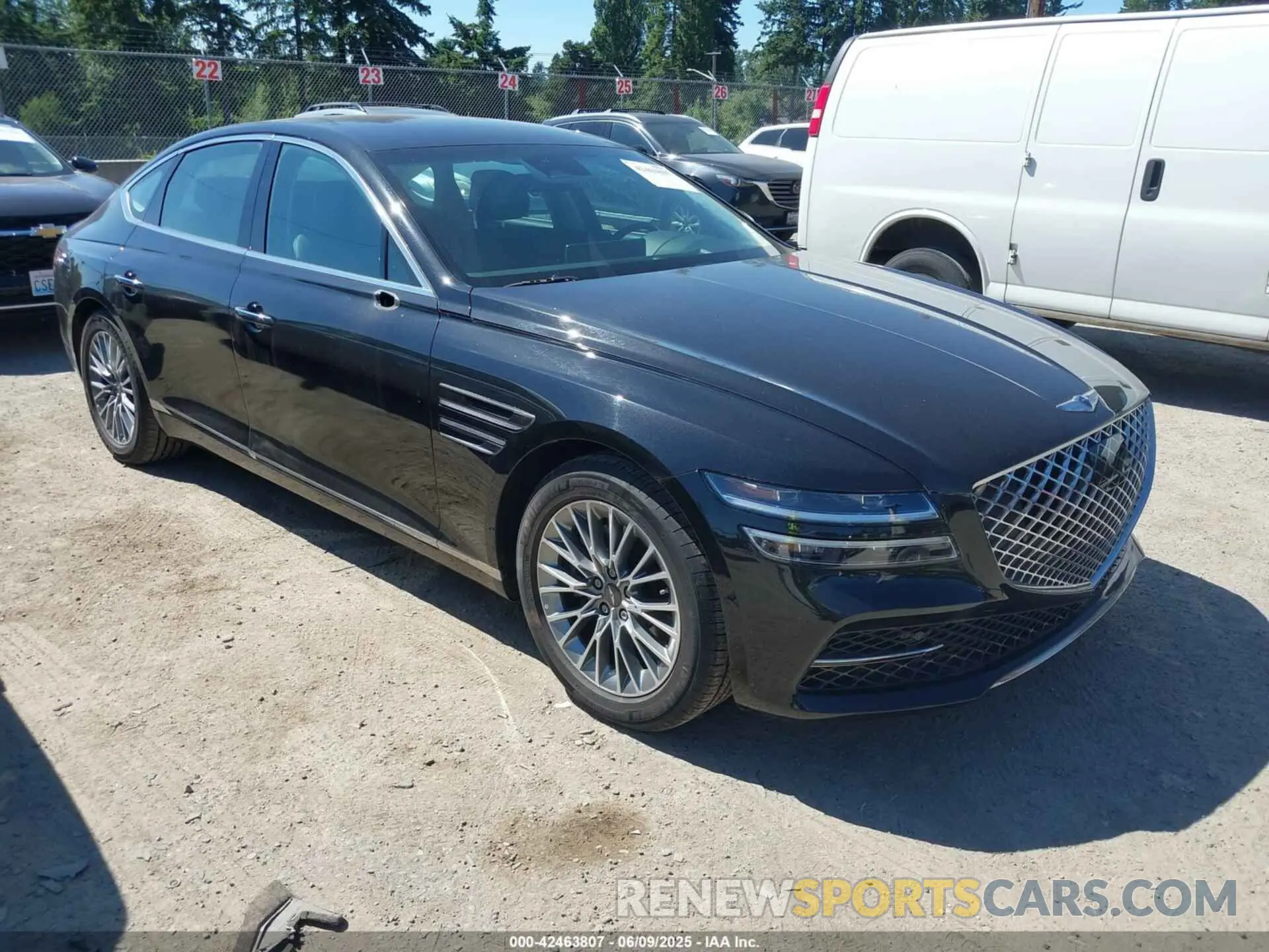 1 Photograph of a damaged car KMTGB4SC2PU185681 GENESIS G80 2023