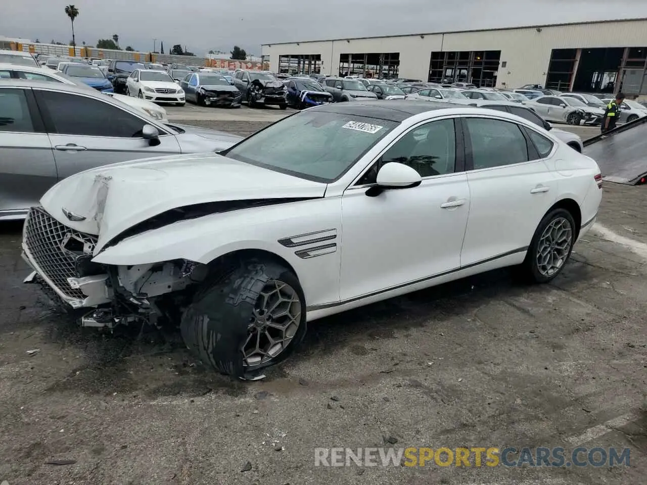 1 Фотография поврежденного автомобиля KMTGB4SC4PU180403 GENESIS G80 2023