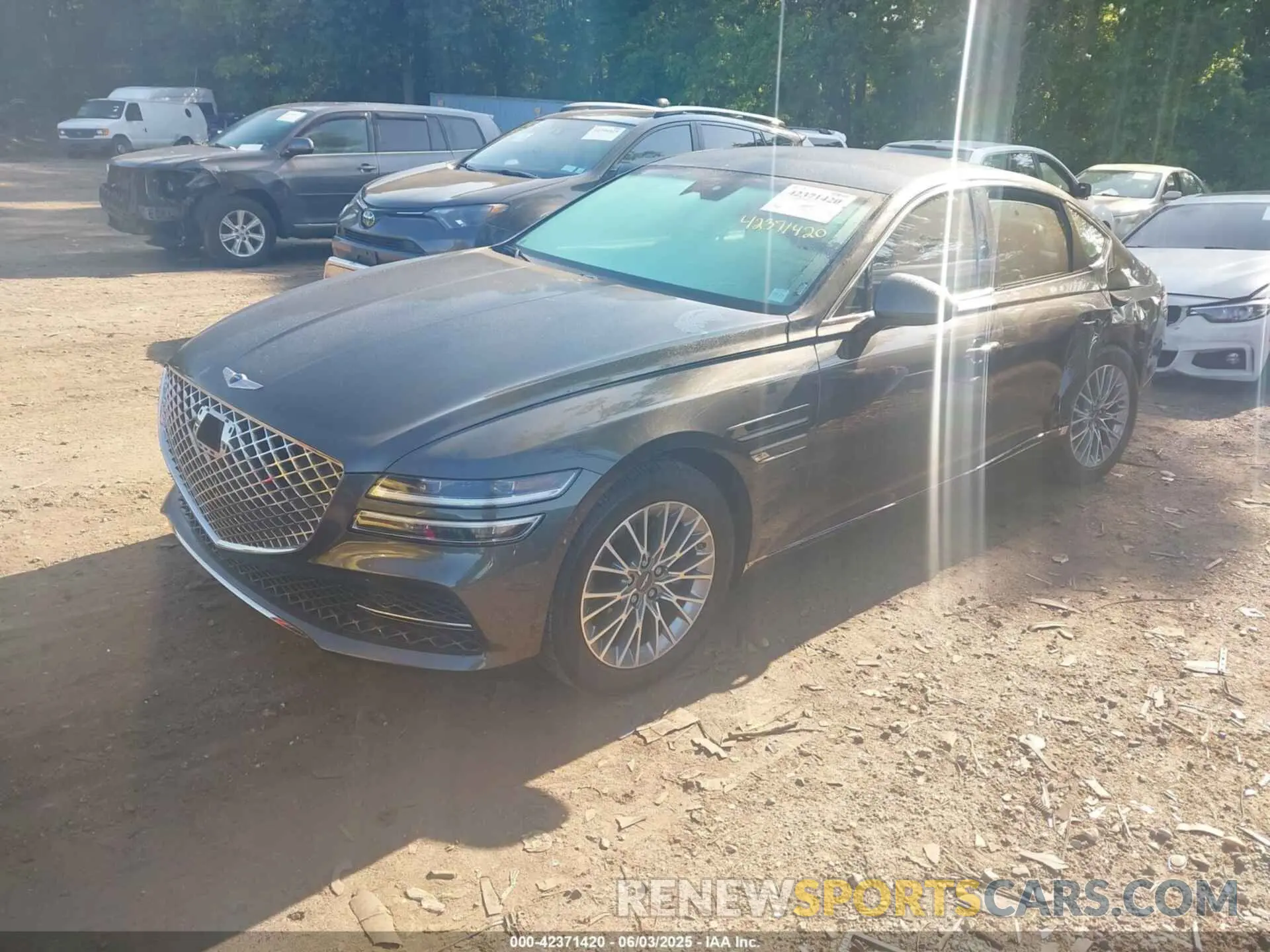 2 Photograph of a damaged car KMTGB4SC6PU197719 GENESIS G80 2023