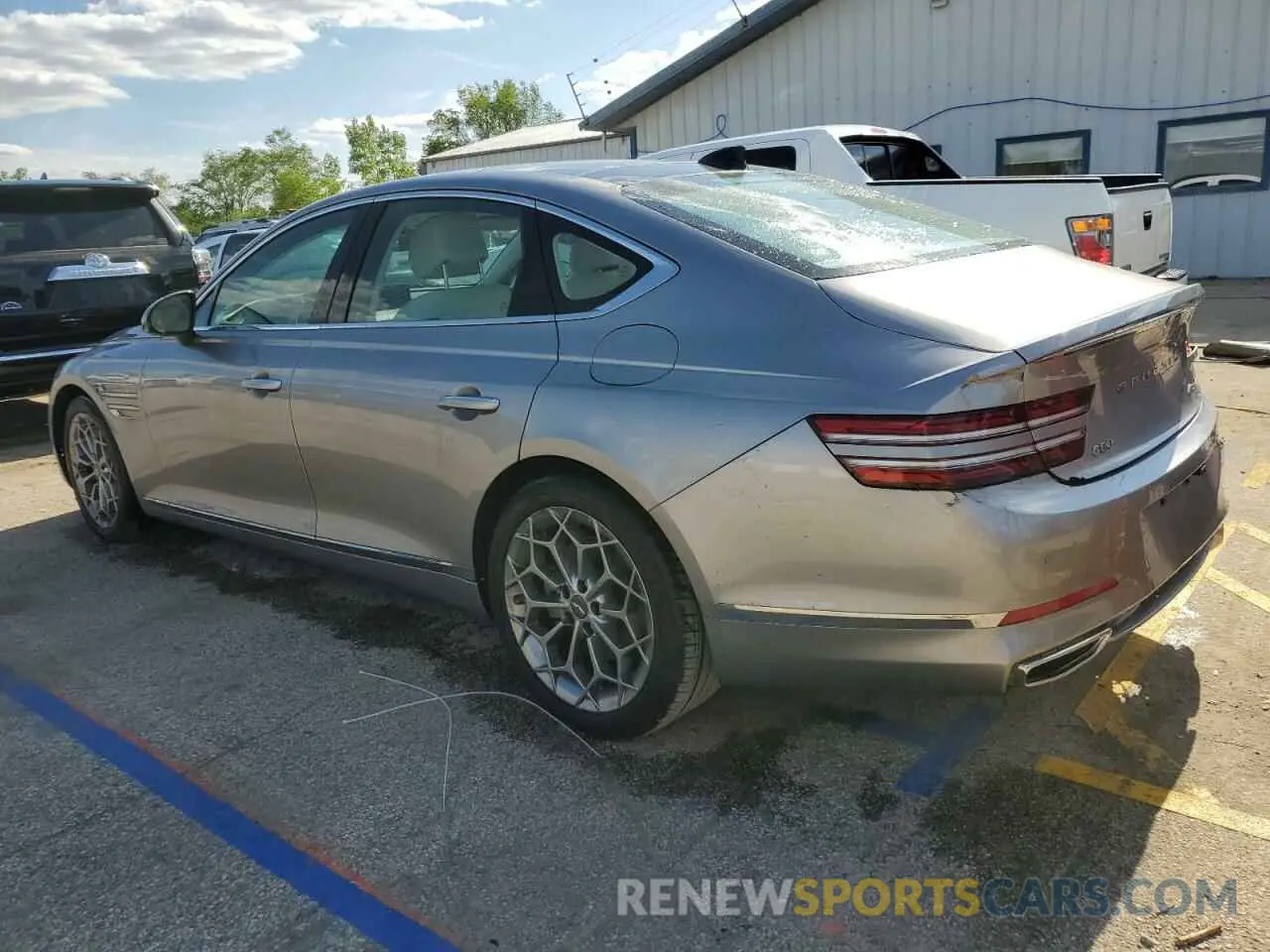 2 Photograph of a damaged car KMTGB4SC8PU142768 GENESIS G80 2023