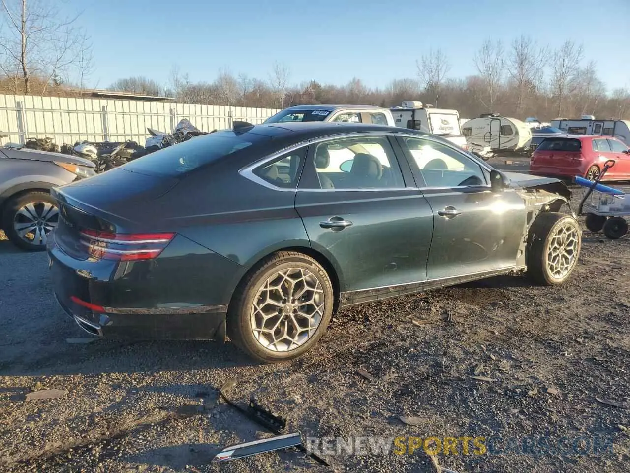 3 Фотография поврежденного автомобиля KMTGB4SC8PU179805 GENESIS G80 2023