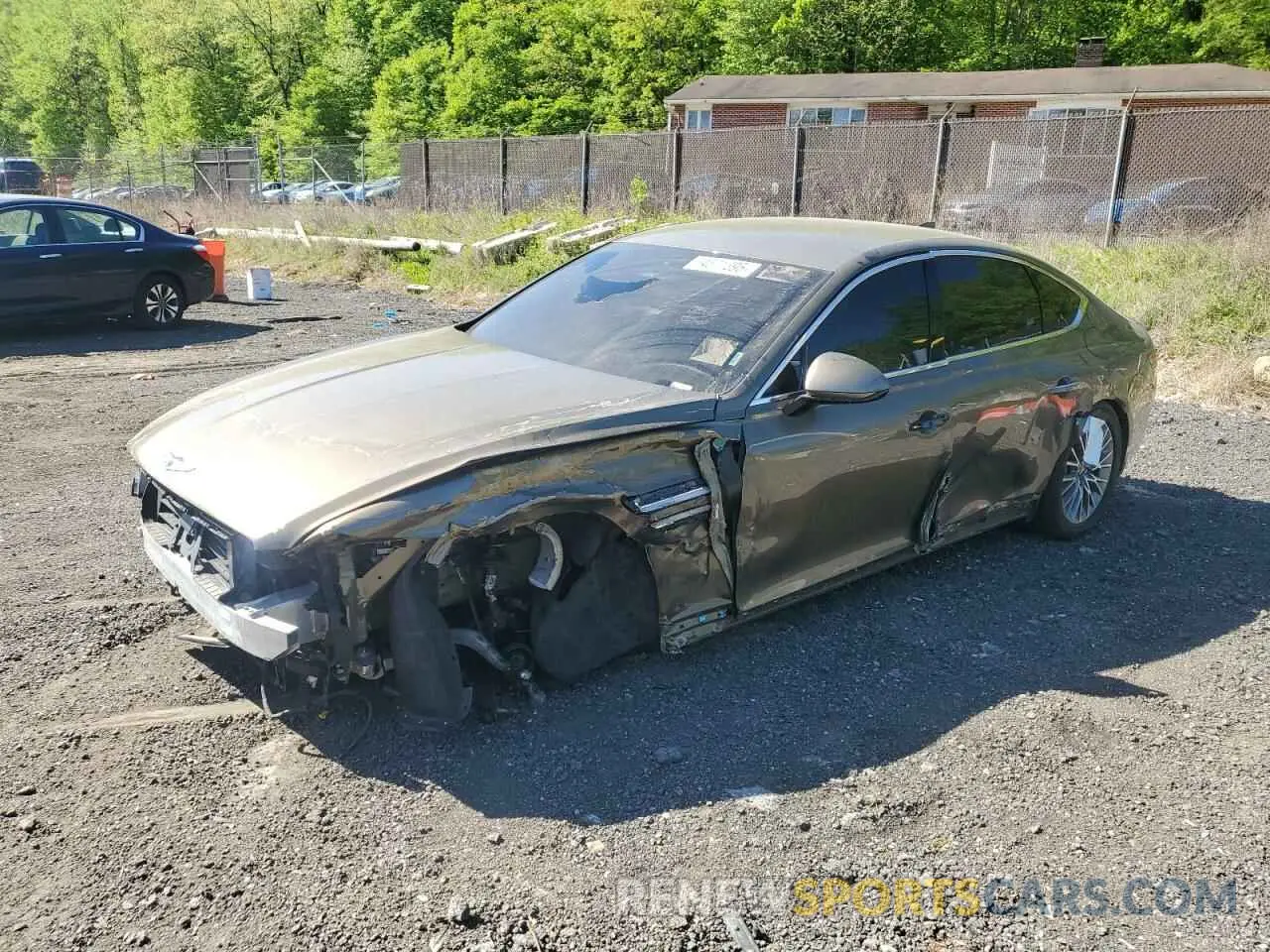 1 Photograph of a damaged car KMTGB4SC9PU195382 GENESIS G80 2023