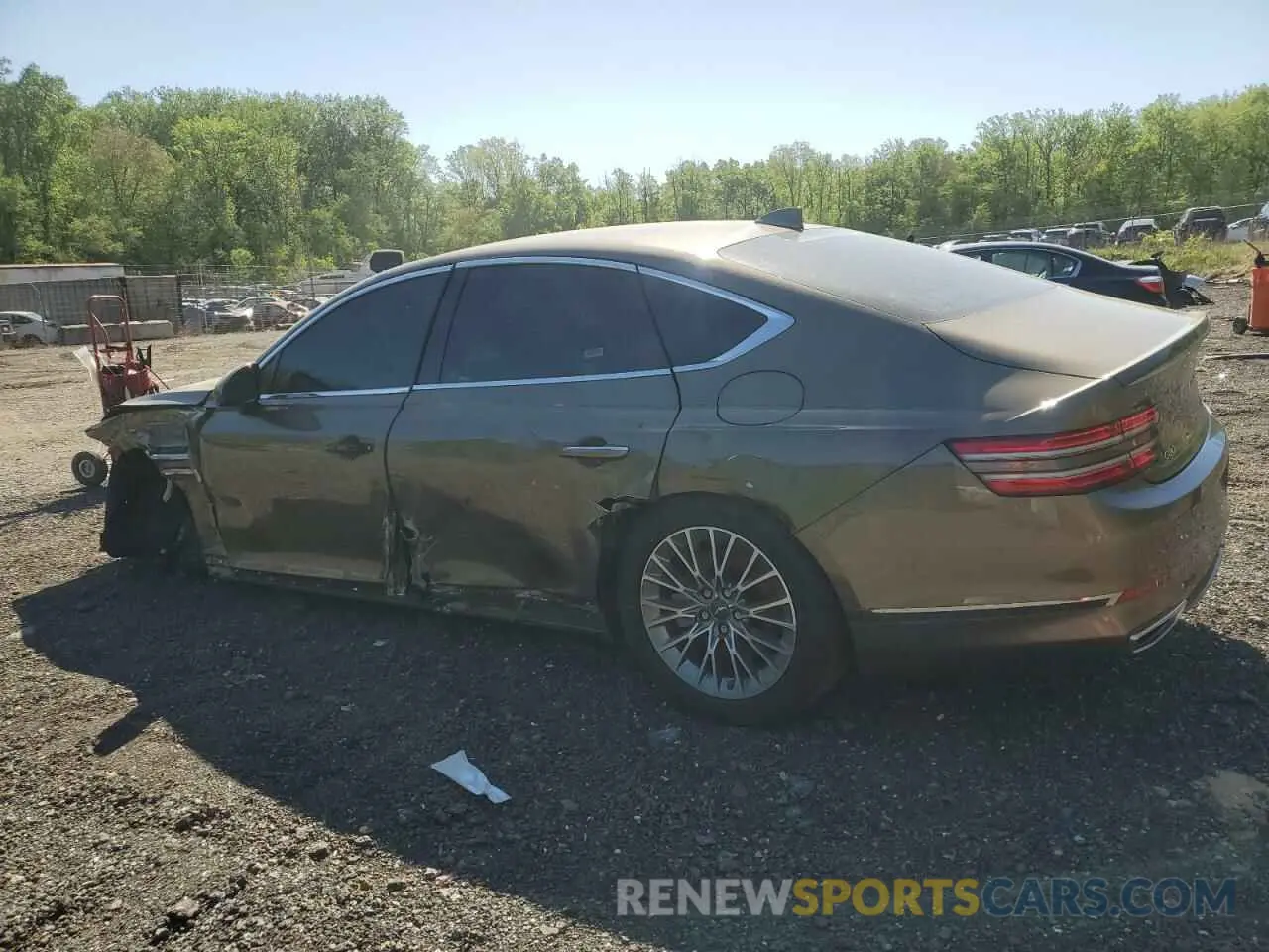 2 Photograph of a damaged car KMTGB4SC9PU195382 GENESIS G80 2023