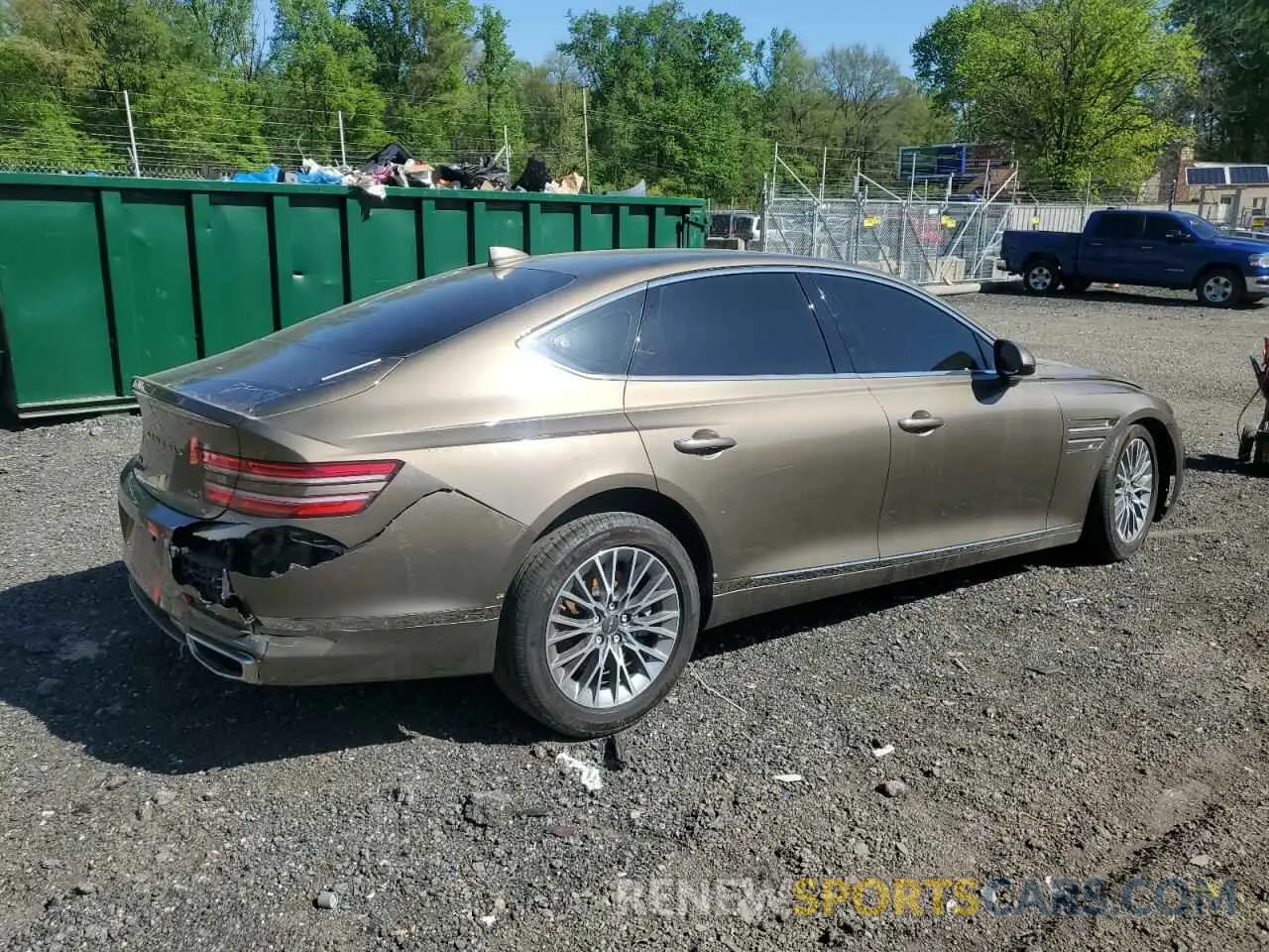 3 Photograph of a damaged car KMTGB4SC9PU195382 GENESIS G80 2023