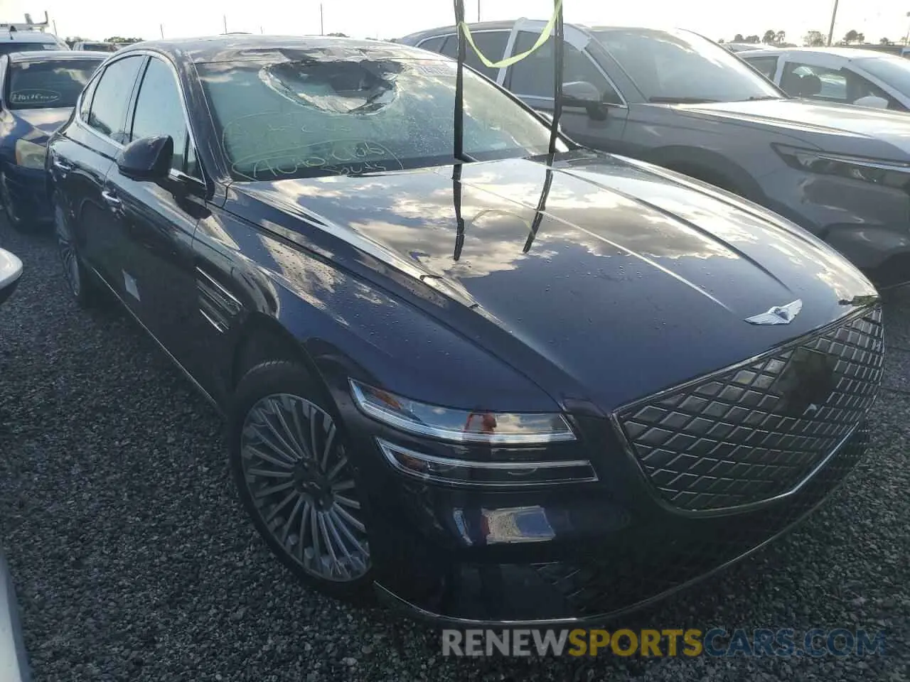 4 Фотография поврежденного автомобиля KMTGE4S19PU006073 GENESIS G80 2023