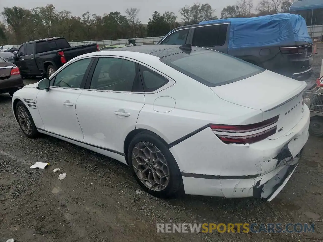 3 Фотография поврежденного автомобиля KMTGB4SC5RU227361 GENESIS G80 2024